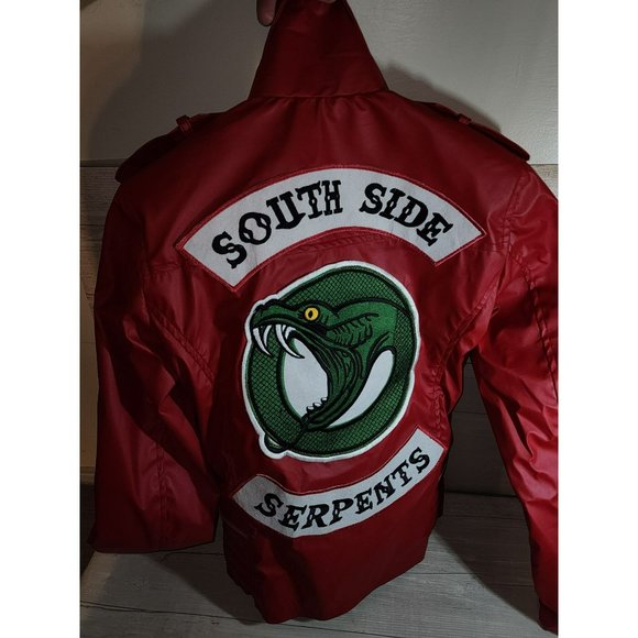 (2) South Side Serpents Faux Leather Motorcycle Jackets RIVERDALE Size Small ARC - Picture 6 of 8